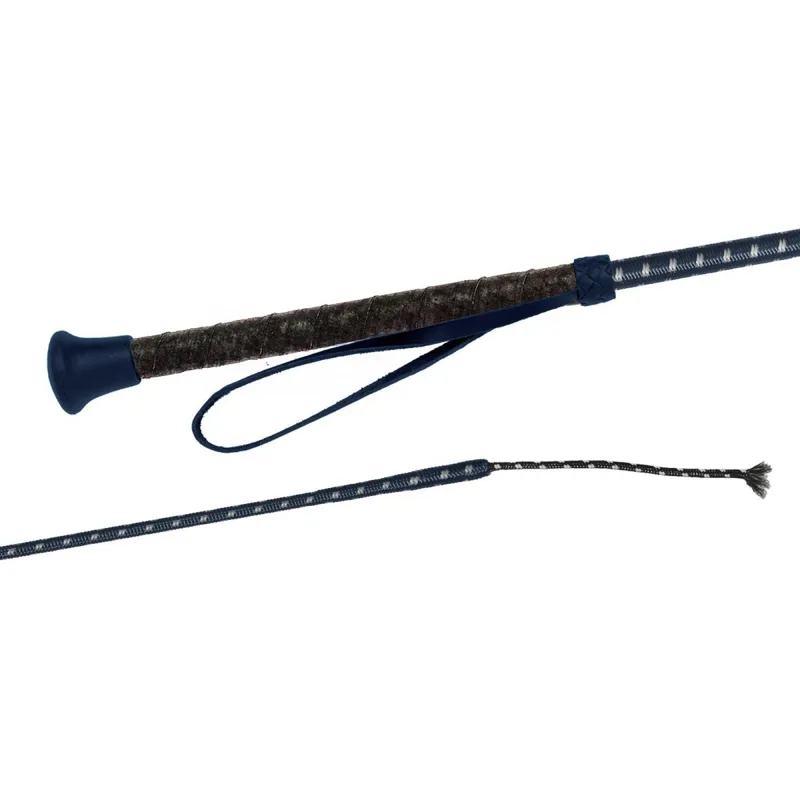 Fleck Soft Wrap Handle Short Dressage Whip - Various-3