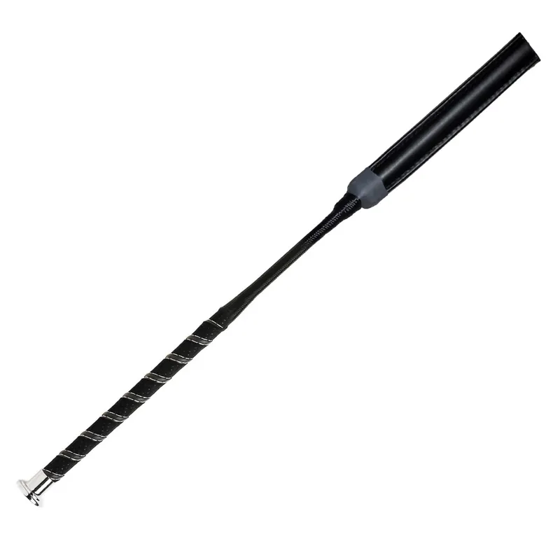 Fleck Soft Grip Jump Baton with Cap - Black