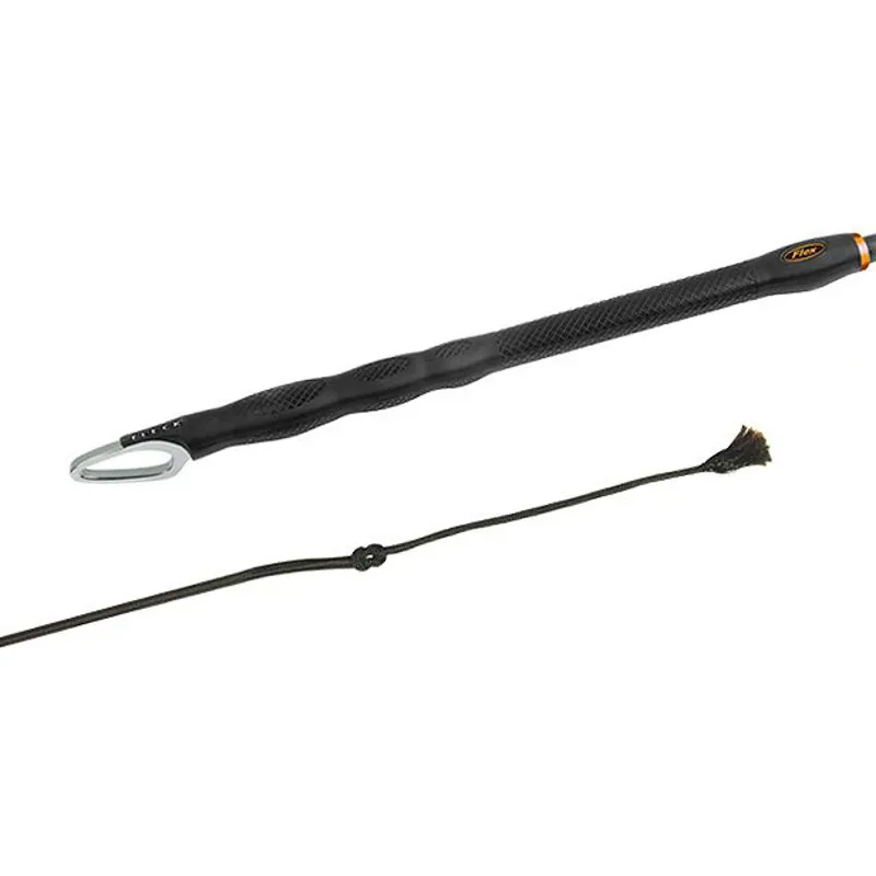 Fleck Triple Flex Dressage Whip - Black-2