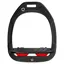 Flex-On Green Composite Grip Stirrups - Black/Black/Red