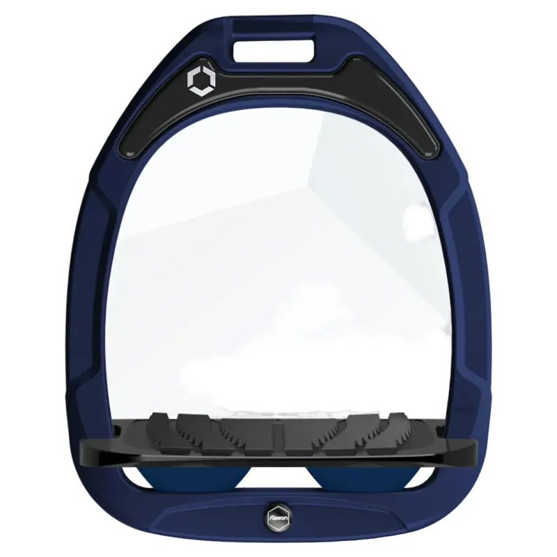 Flex-On Green Composite Grip Stirrups - Navy/Black/Navy