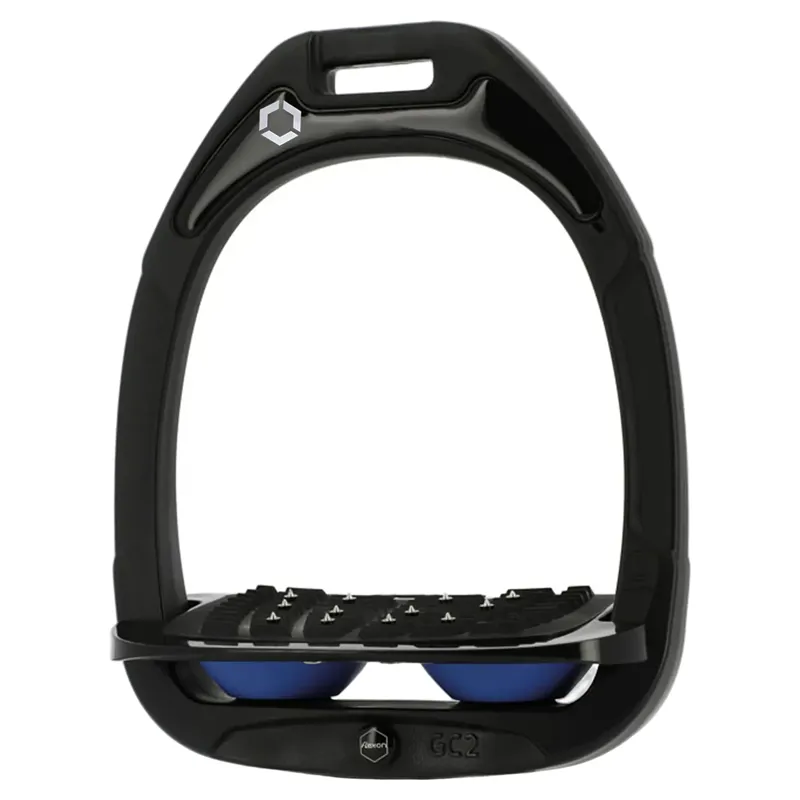 Flex-On Green Composite Ultra Grip Stirrups - Black/Black/Navy-1