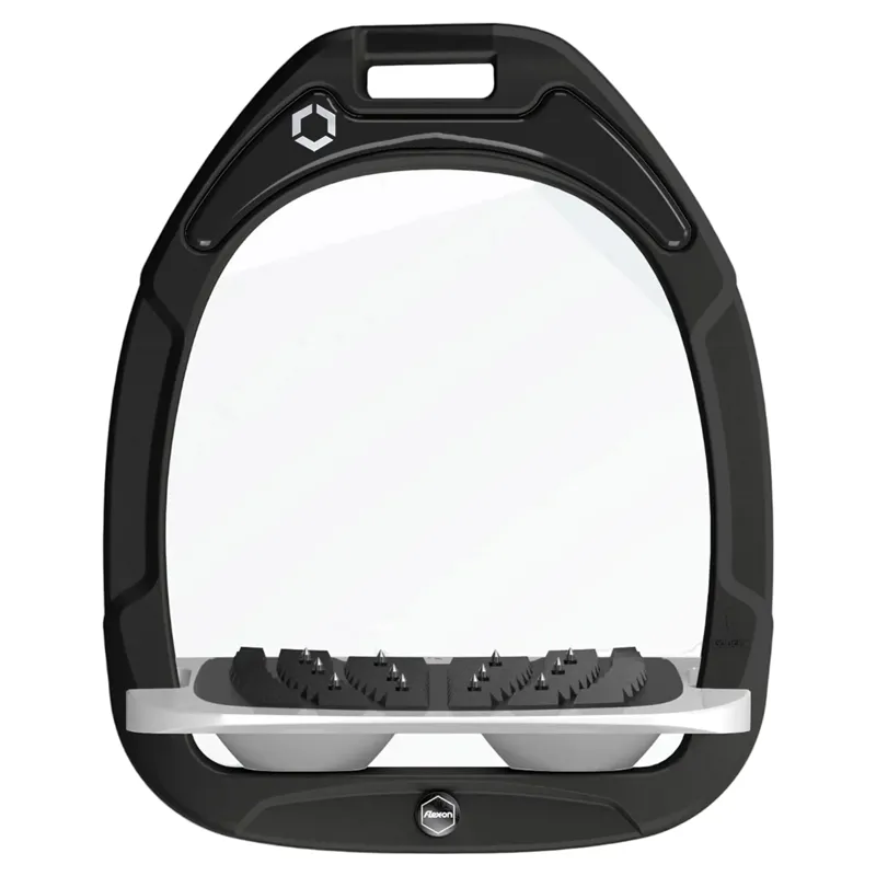 Flex-On Green Composite Ultra Grip Stirrups - Black/Grey/Grey