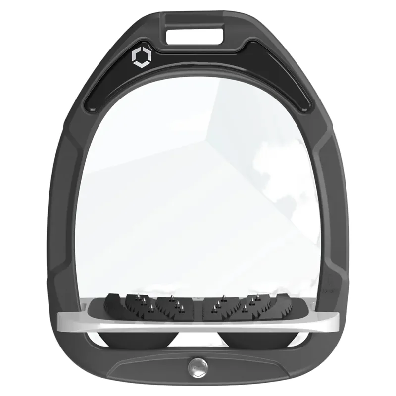 Flex-On Green Composite Ultra Grip Stirrups - Dark Grey/Grey/Black