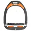 Flex-On Green Composite Ultra Grip Stirrups - Dark Grey/Grey/Orange