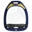 Flex-On Green Composite Ultra Grip Stirrups - Navy/Black/Black/Gold