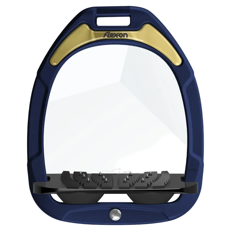 Flex-On Green Composite Ultra Grip Stirrups - Navy/Black/Black/Gold-1