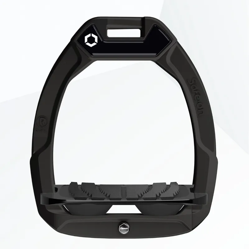 Flex-on Safe-on Grip Safety Stirrups - Black/Black/Black