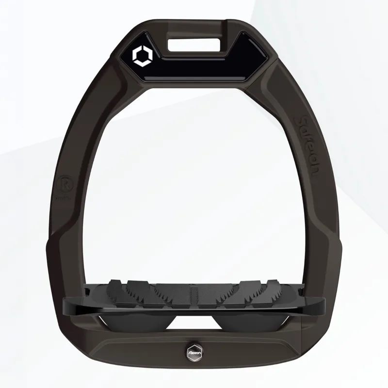Flex-on Safe-on Grip Safety Stirrups - Dark Grey/Black/Black