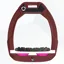 Flex-On Safe-On Ultra Grip Safety Stirrups - Burgundy/White/Pink