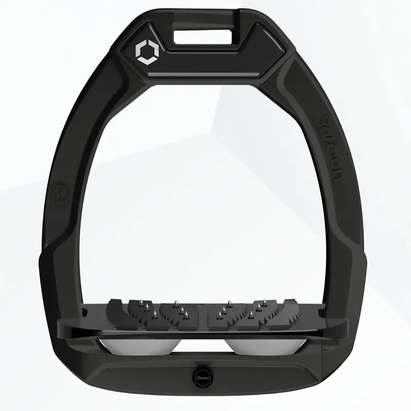 Flex-On Safe-On Ultra Grip Safety Stirrups - Black/Black/Grey-1