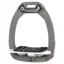 Flex-On Safe-On Ultra Grip Safety Stirrups - Silver Grey/White/Grey