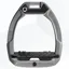Flex-On Safe-On Ultra Grip Safety Stirrups - Silver Grey/Black/Black