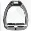 Flex-On Safe-On Ultra Grip Safety Stirrups - Silver Grey/Grey/Black