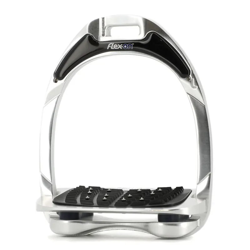 Flex-On Aluminium Ultra Grip Stirrup Irons - Aluminium/Navy
