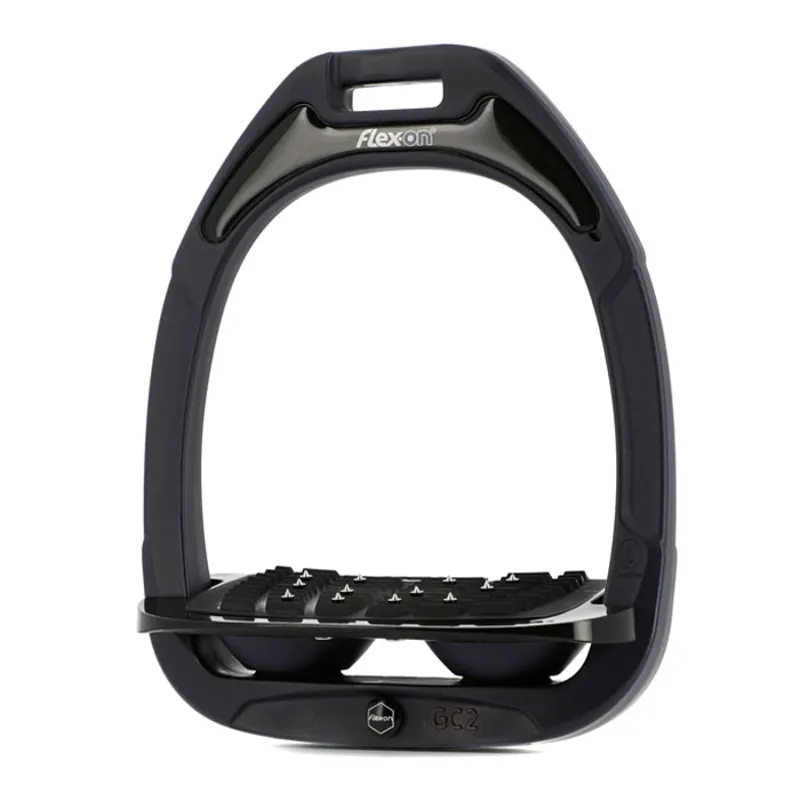 Flex-On Green Composite Ultra Grip Stirrups - Navy/Black/Navy