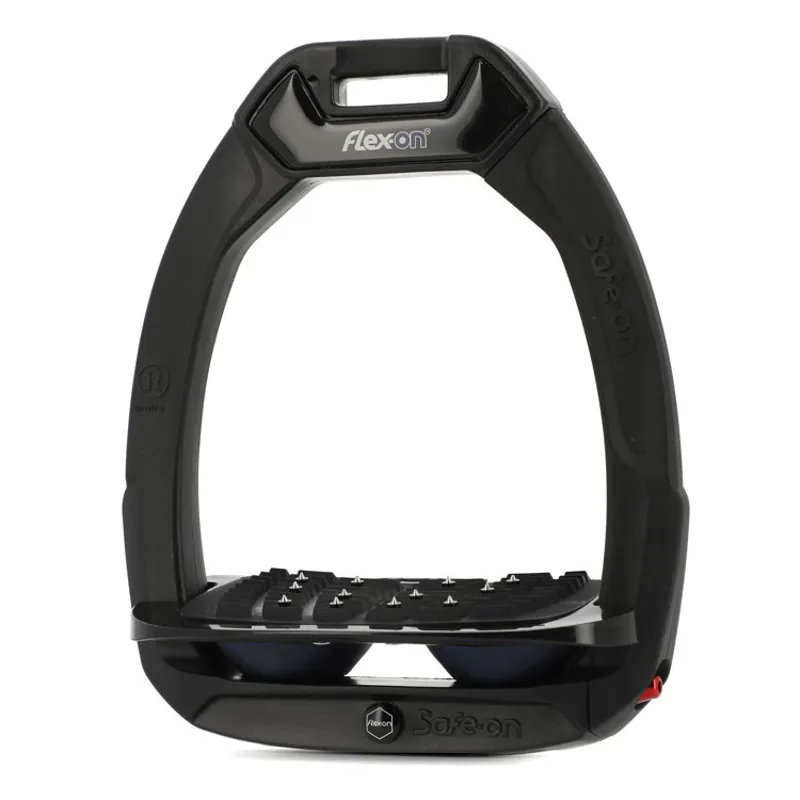 Flex-On Safe-On Ultra Grip Safety Stirrups - Black/Black/Navy