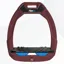 Flex-On Safe-On Ultra Grip Safety Stirrups - Burgundy/Black/Light Blue