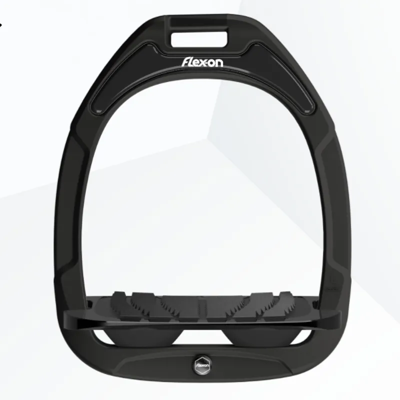 Flex-On Green Composite Grip Stirrups - Black/Black/Black