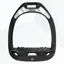 Flex-On Green Composite Ultra Grip Stirrups - Black/Black/Black/Silver