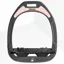 Flex-On Green Composite Ultra Grip Stirrups - Dark Grey/Black/Rose Gold