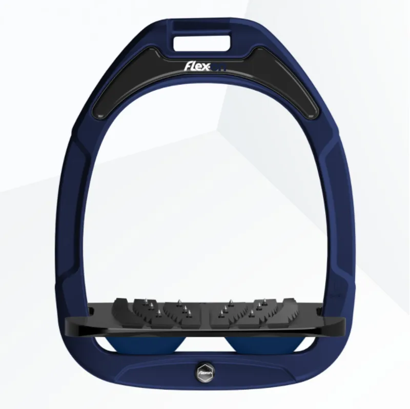 Flex-On Green Composite Ultra Grip Stirrups - Navy/Black/Navy-1