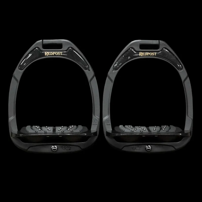 Flex-On Green Composite Stirrup Magnets - Redpost/Black/Gold-3