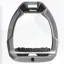 Flex-On Safe-On Ultra Grip Safety Stirrups - Silver Grey/Grey/Black