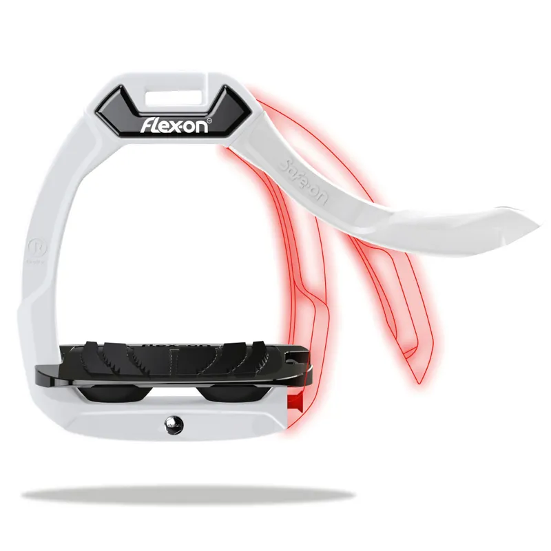 Flex-On Safe-On Ultra Grip Safety Stirrups - Silver Grey/Grey/Black-1