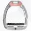 Flex-On Safe-On Ultra Grip Safety Stirrups - Grey/Grey/Grey/Rose Gold