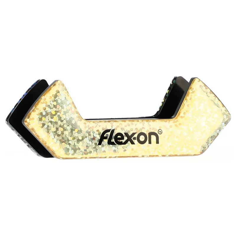 Flex-On Safe-On Stirrup Magnets - Gold Glitter