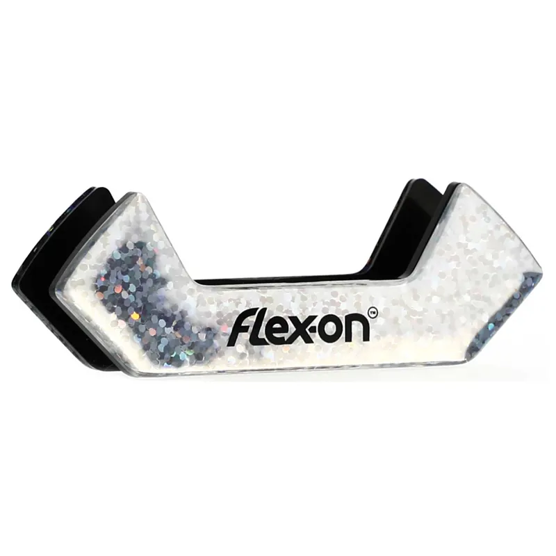 Flex-On Safe-on Glitter Stirrup Magnets - Silver