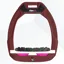 Flex-On Safe-On Ultra Grip Safety Stirrups - Burgundy/White/Pink
