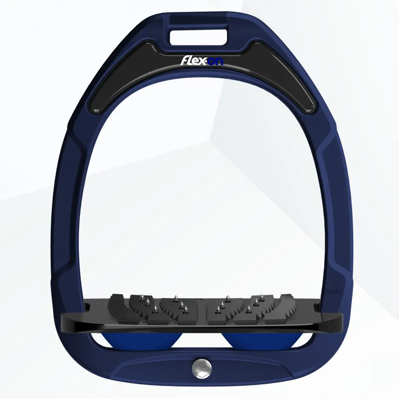 Flex-On Green Composite Ultra Grip Stirrups - Navy/Black/Dark Blue