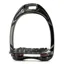 Flex-On Aluminium Ultra Grip Stirrup Irons - Black/Chocolate