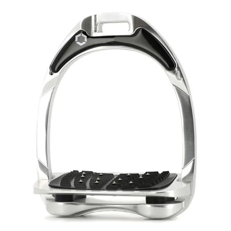 Flex-On Aluminium Ultra Grip Stirrup Irons - Aluminium/Black