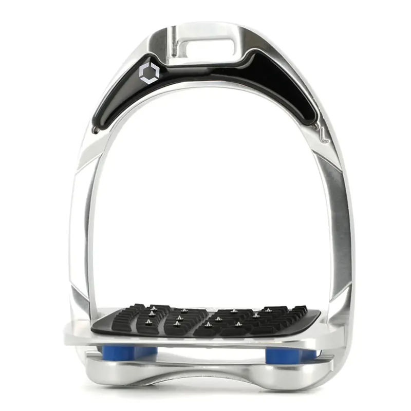 Flex-On Aluminium Ultra Grip Stirrup Irons - Aluminium/Blue