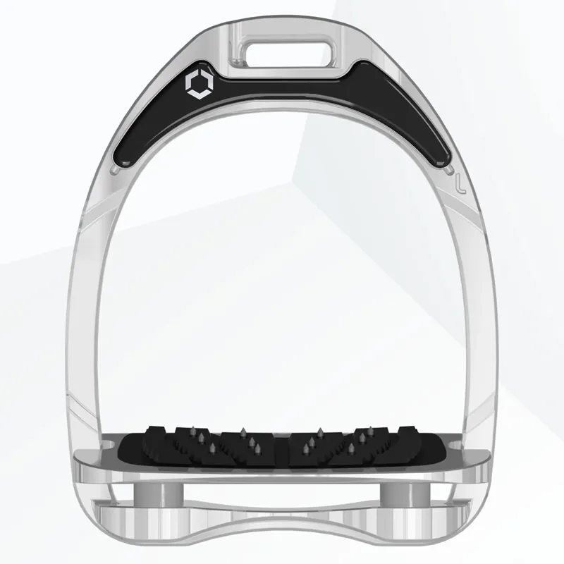 Flex-On Aluminium Ultra Grip Stirrup Irons - Aluminium/Grey-1
