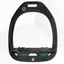 Flex-On Green Composite Ultra Grip Stirrups - Black/Black/Dark Green