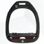 Flex-on Green Composite Ultra Grip Stirrups - Black/Black/Burgundy