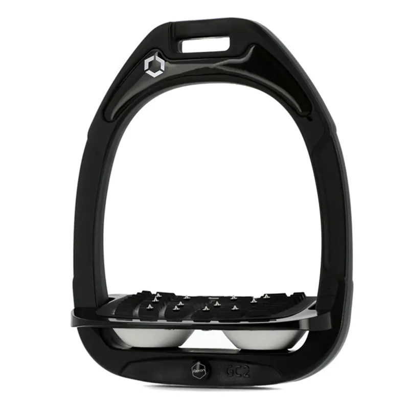 Flex-On Green Composite Ultra Grip Stirrups - Black/Black/White