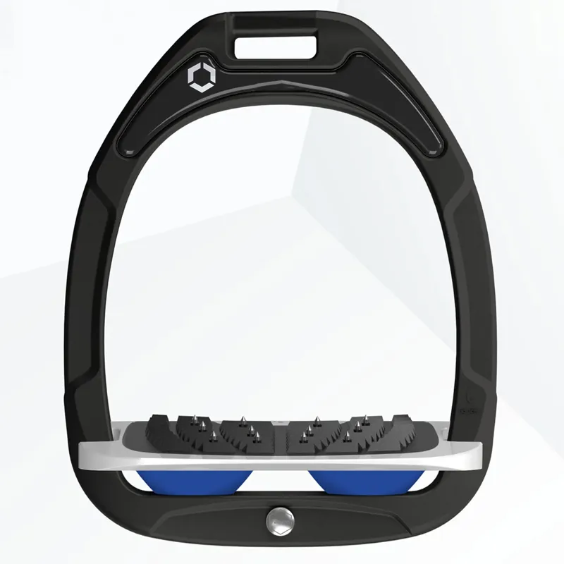 Flex-On Green Composite Ultra Grip Stirrups - Black/Grey/Dark Blue