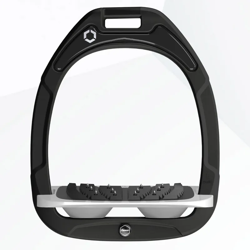 Flex-On Green Composite Ultra Grip Stirrups - Black/Grey/Grey
