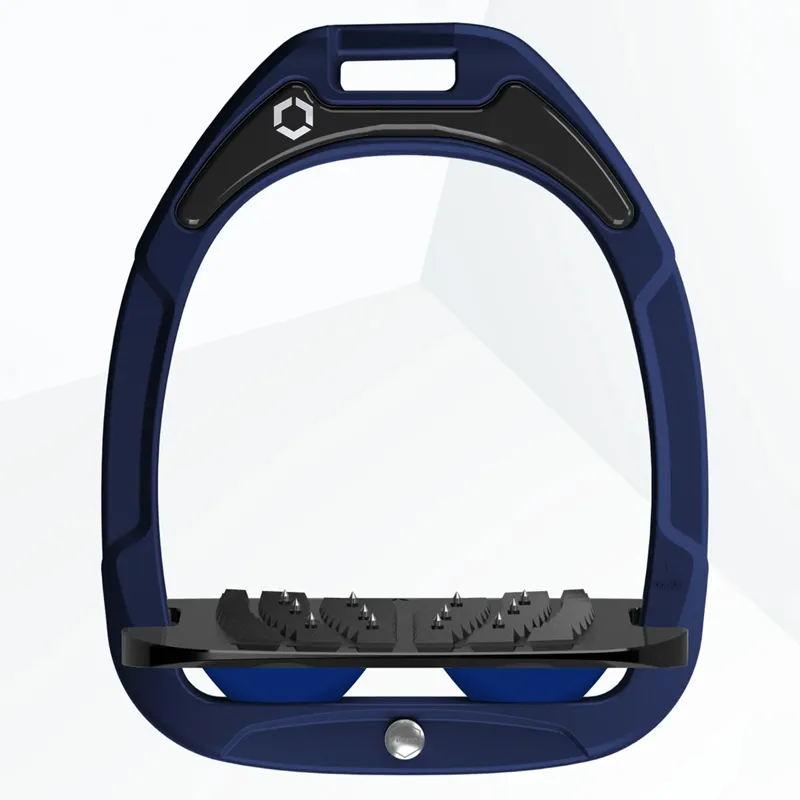 Flex-On Green Composite Ultra Grip Stirrups - Navy/Black/Dark Blue