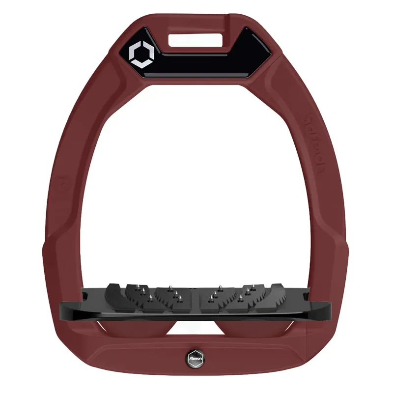 Flex-On Safe-On Ultra Grip Safety Stirrups - Chocolate/Black/Chocolate