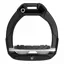 Flex-On Safe-On Junior Safety Stirrups - Black/Grey/Grey