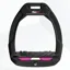 Flex-On Safe-On Ultra Grip Safety Stirrups - Black/Black/Pink
