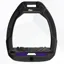 Flex-On Safe-On Ultra Grip Safety Stirrups - Black/Black/Purple