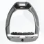 Flex-On Safe-On Ultra Grip Safety Stirrups - Silver Grey/White/Grey