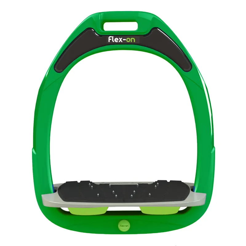 Flex-On Green Composite Ultra Grip Stirrup Irons - TRIAL